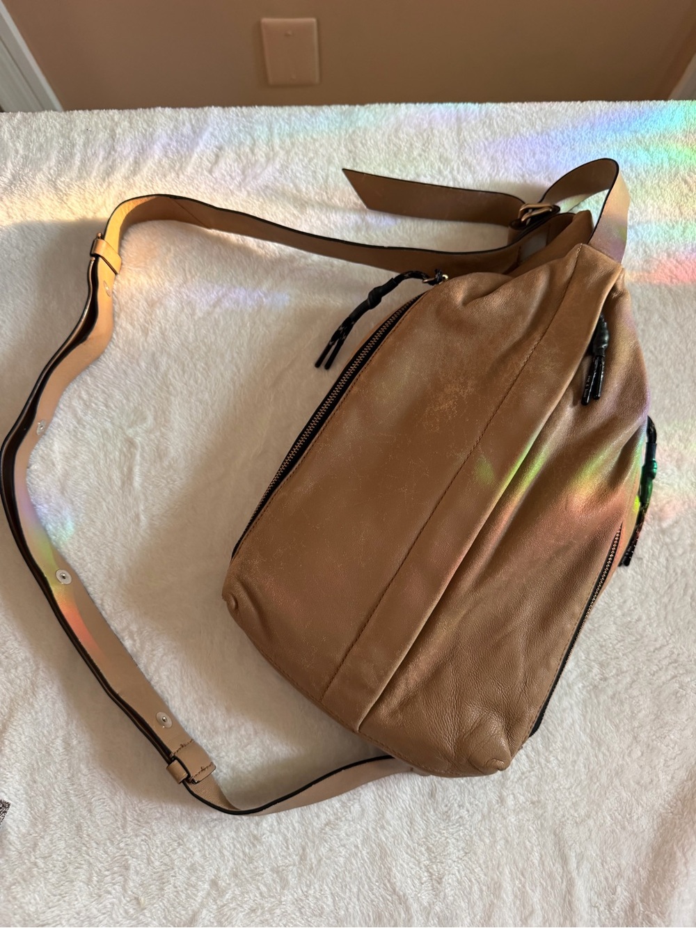 Rag & Bone Hayden Leather Sling Bag - Tan